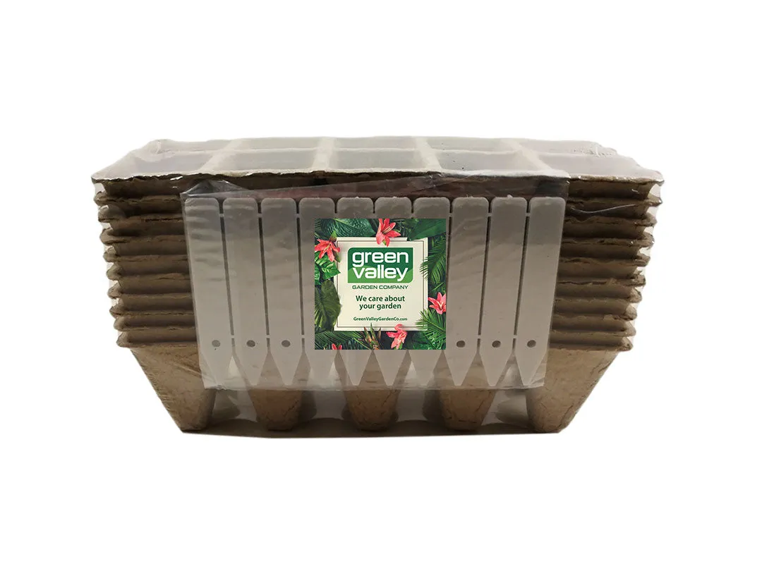 100PC 10 Cells Biodegradable Paper Pulp Peat Paper Pot Tray Plant Nursery Vegetable Seed Starter