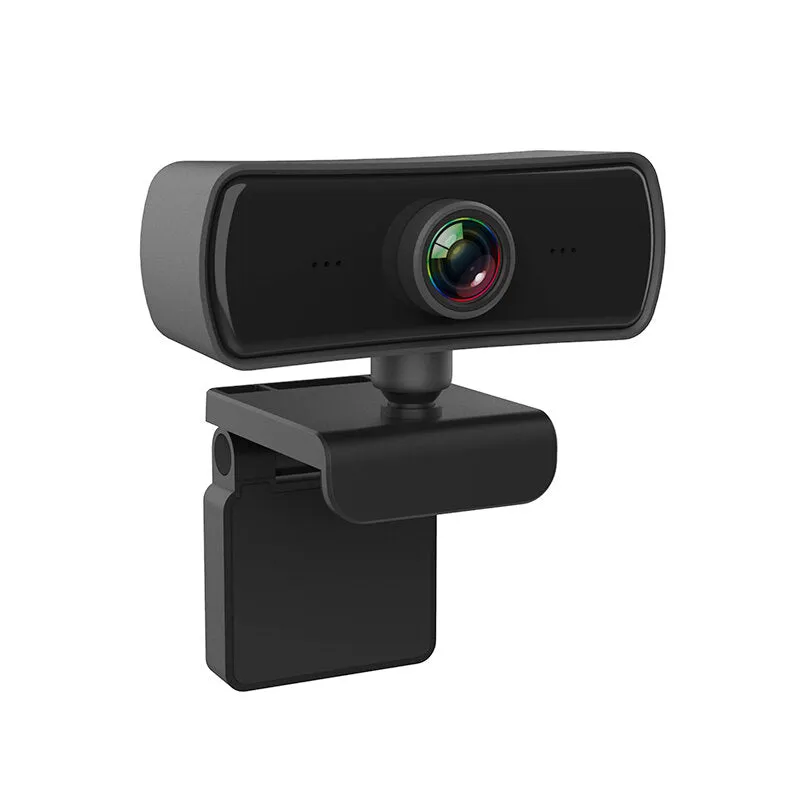 1080P FHD Computer Camera Auto Focus 360 Rotation USB Driver-free Web Cam with Mic for Live Conference
