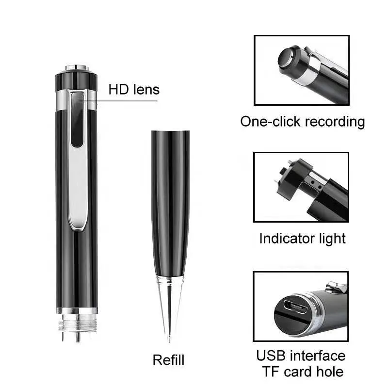 Mini Portable Pocket Pen Spy Camera - 1080P Hidden Camera