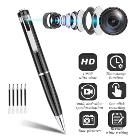 Mini Portable Pocket Pen Spy Camera - 1080P Hidden Camera