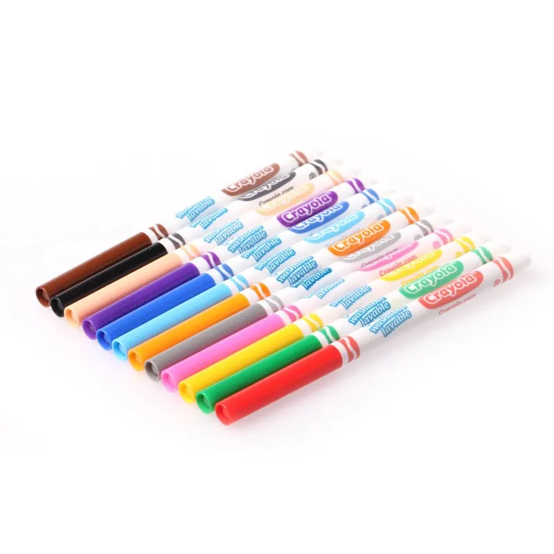 12 Colors Fine Line Ultra Clean Washable Marker