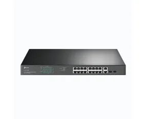 18-Port Gigabit Rackmount Switch with 16 PoE 