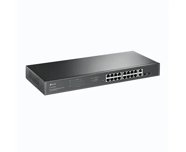 18-Port Gigabit Rackmount Switch with 16 PoE 
