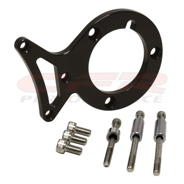 1979-93 FORD MUSTANG 5.0 ALUMINUM POWER STEERING BRACKET SET - BLACK