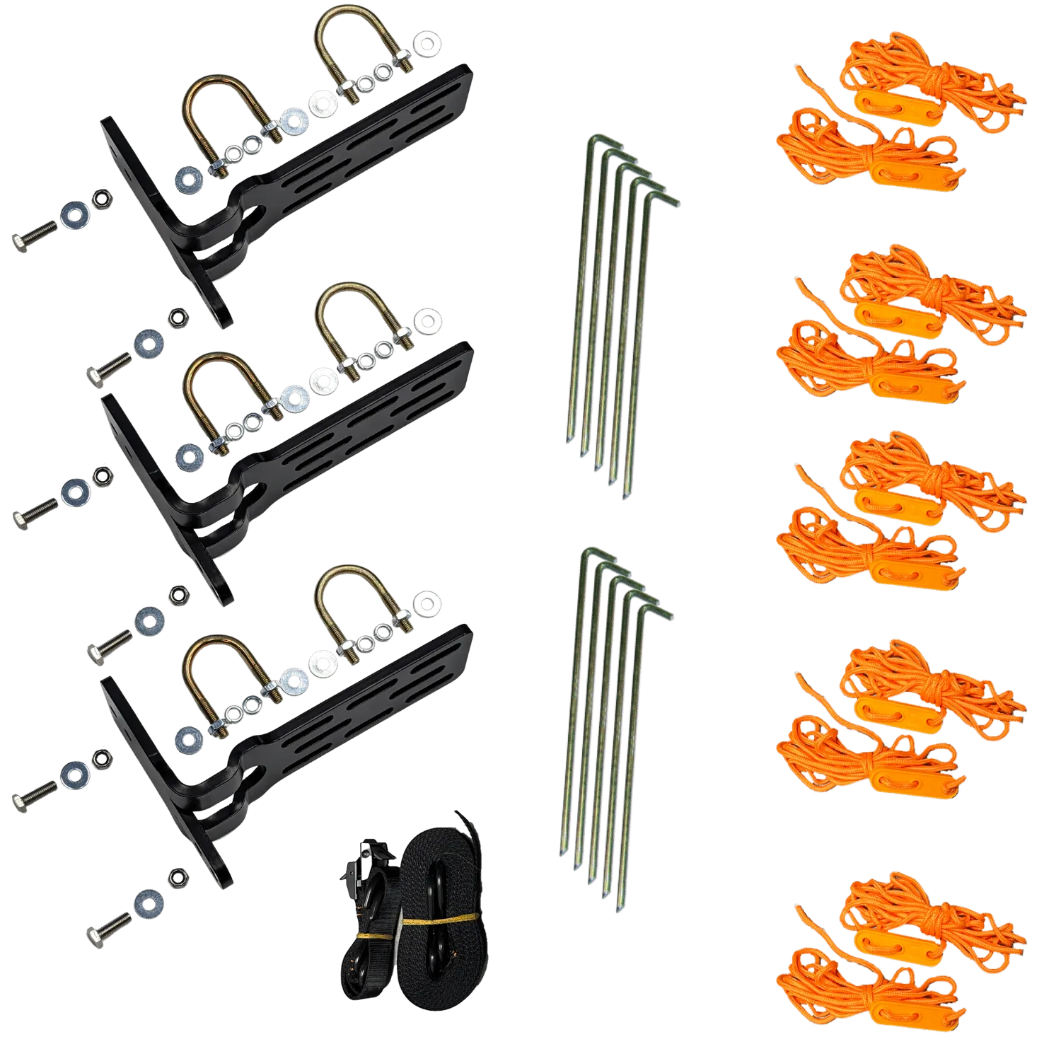 23ZERO 180° & 270° Peregrine Awning Back-up | Replacement (3) Pack Bracket Kit