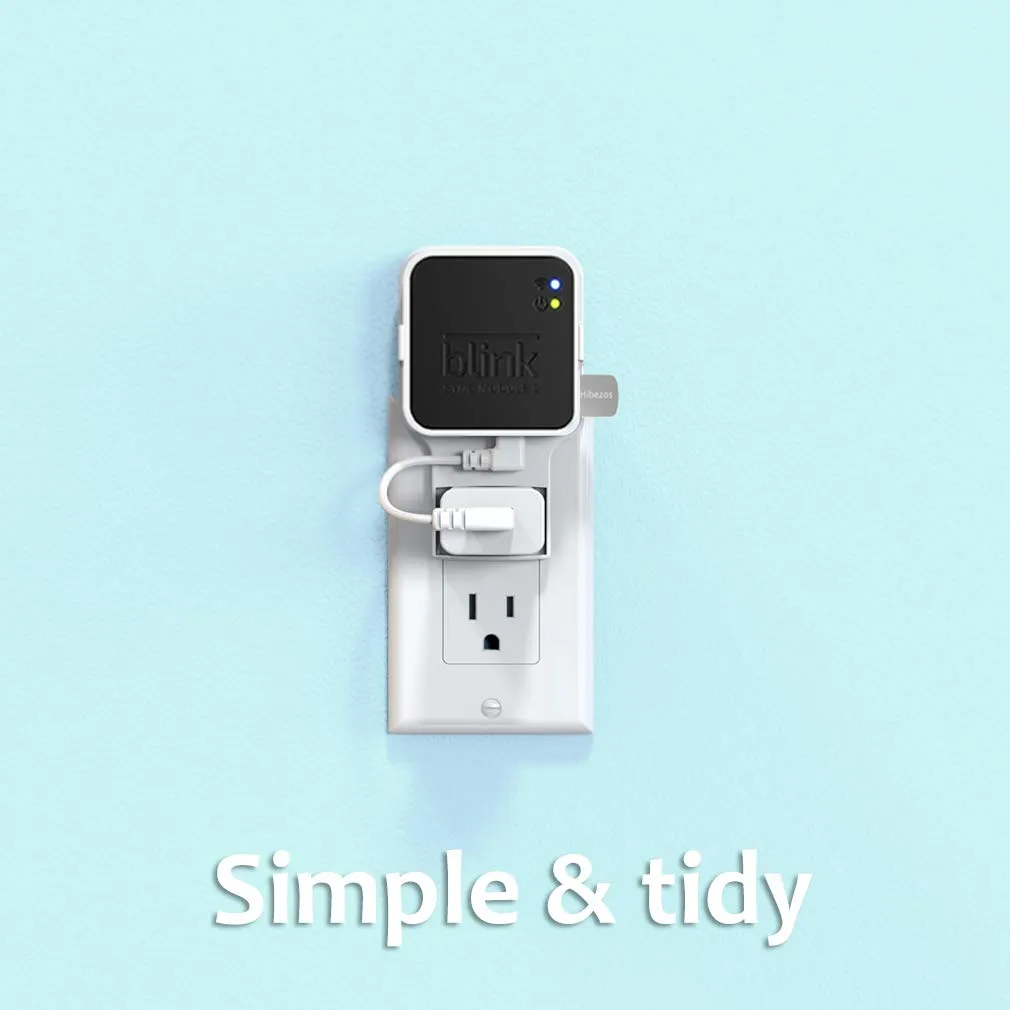 256GB USB Flash Drive and Outlet Mount for Blink Sync Module 2, Save Space and Easy Move Mount Bracket Holder for Blink Outdoor Indoor Security System (Blink Sync Module 2 is NOT Included)