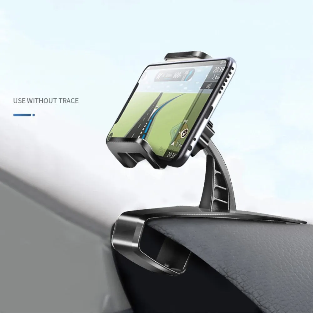 3 in 1 Car GPS Smartphone Holder: Dashboard / Visor Clamp   AC Grid Clip for HTC Status, AT&T Status - Black