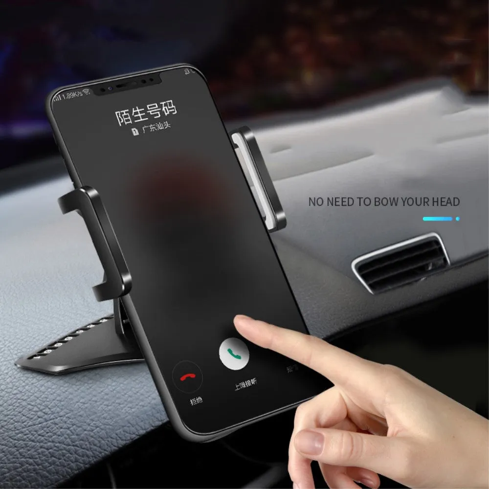 3 in 1 Car GPS Smartphone Holder: Dashboard / Visor Clamp   AC Grid Clip for HTC Status, AT&T Status - Black