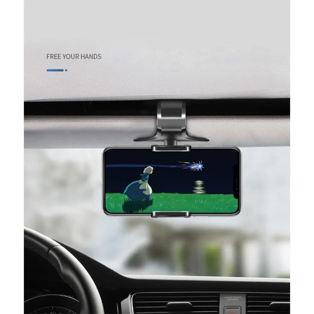 3 in 1 Car GPS Smartphone Holder: Dashboard / Visor Clamp   AC Grid Clip for HTC Status, AT&T Status - Black