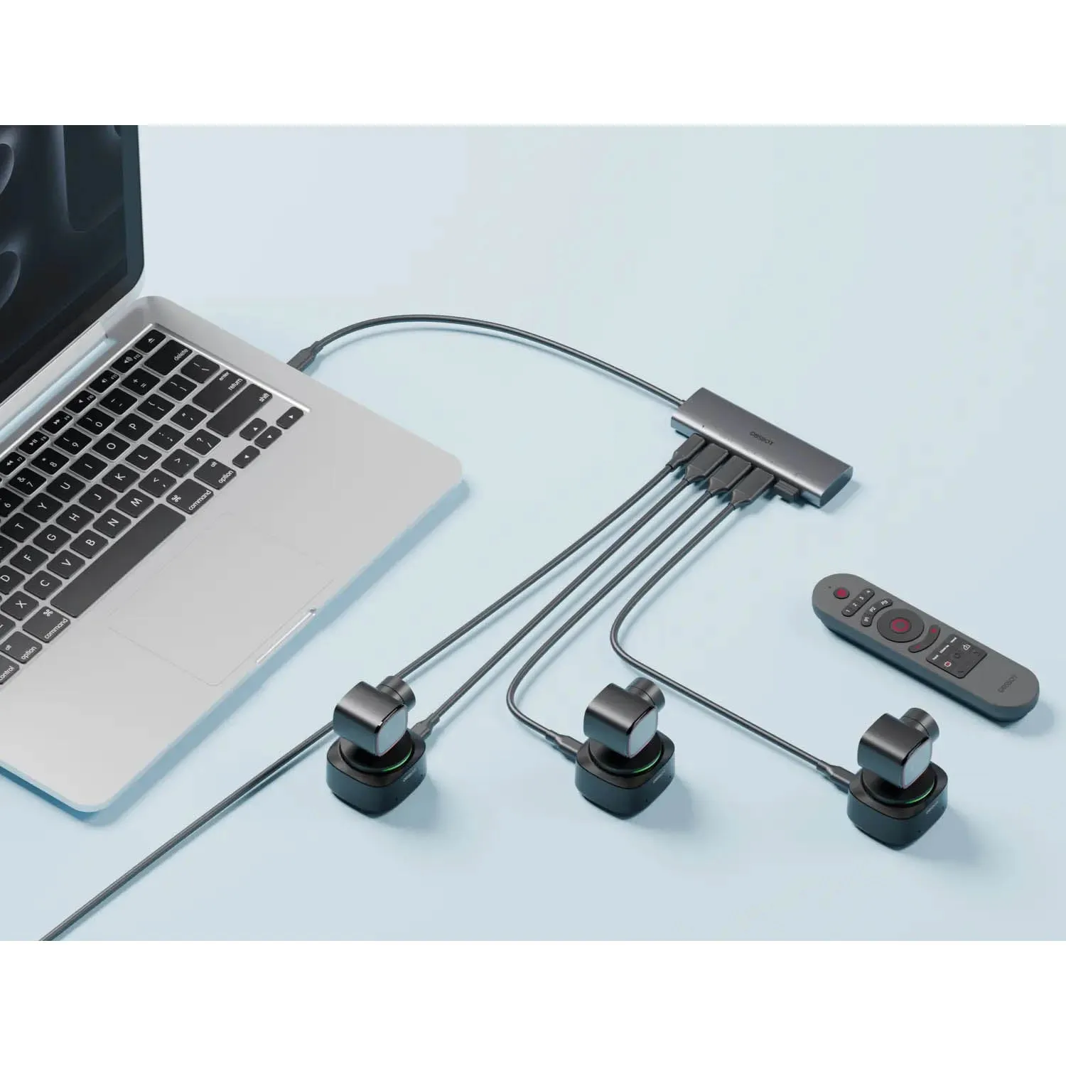 3-in-1 USB 3.0 Hub for OBSBOT Tiny 2 Cameras (OHB-2307-CW)