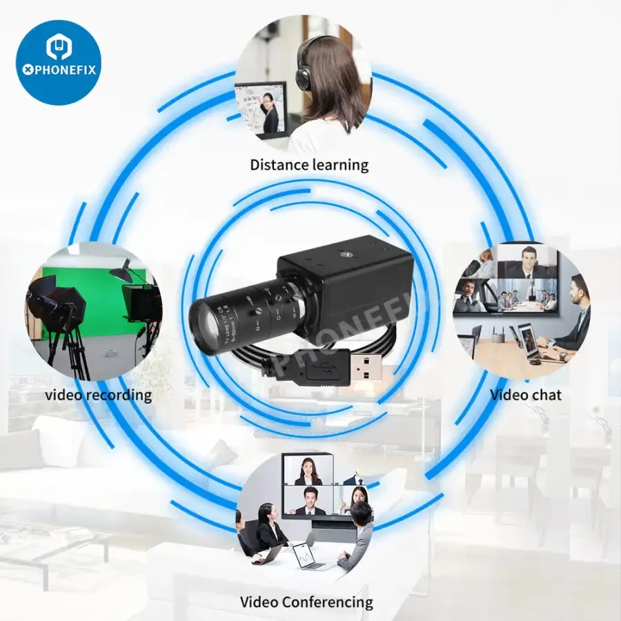 5.0MP 4K Webcam 10X Zoom Camera with VariFocal Lens