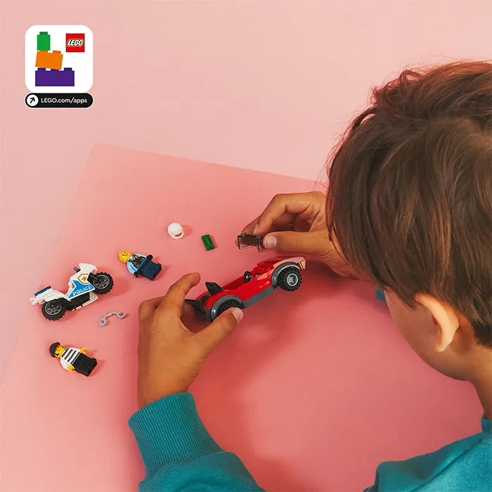 60392 POLICE BIKE CAR CHASE