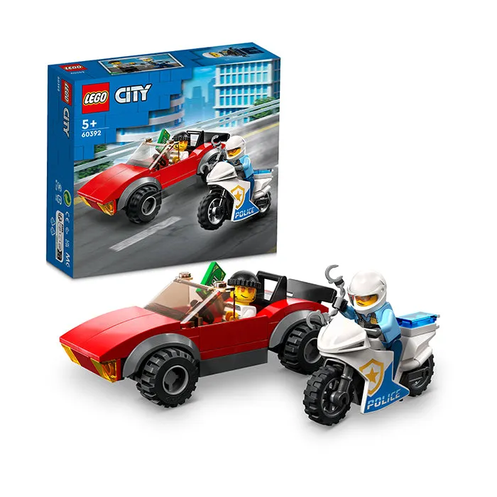 60392 POLICE BIKE CAR CHASE