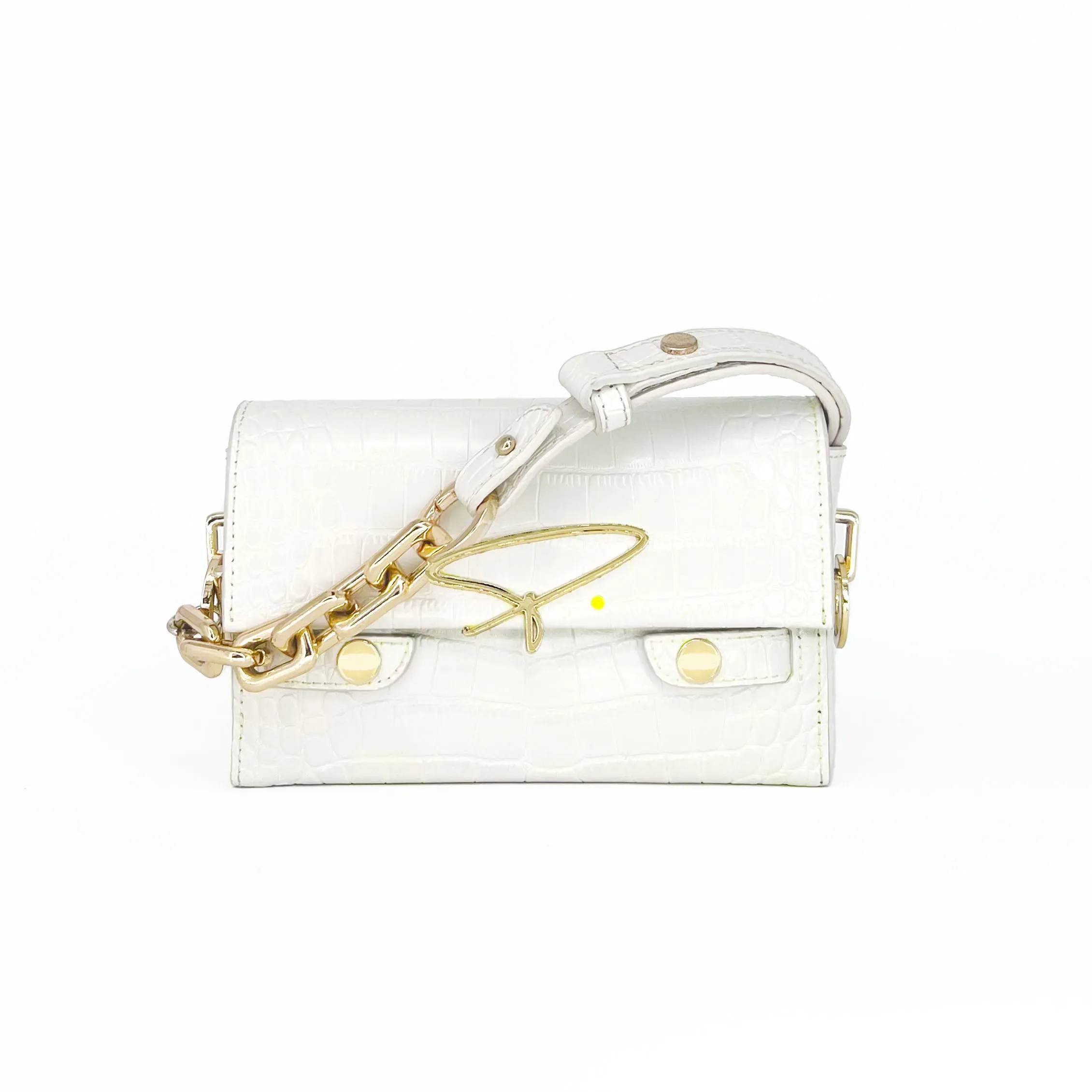 81W SIGNATURE CAMERA BAG IN WHITE
