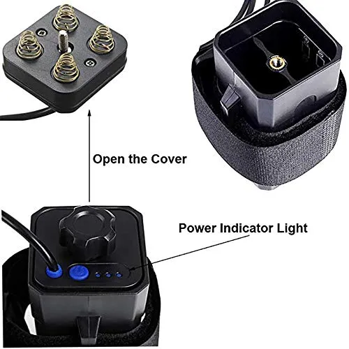 8.4V 18650 Battery Pack Box, high-end Waterproof Battery Box with USB/DC Cable Dual Interface, can Charge Bicycle Lights