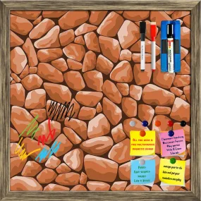 Abstract Décor Framed Magnetic Dry Erase Board | Combo with Magnet Buttons & Markers