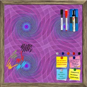 Abstract Fractal Pattern D1 Framed Magnetic Dry Erase Board | Combo with Magnet Buttons & Markers