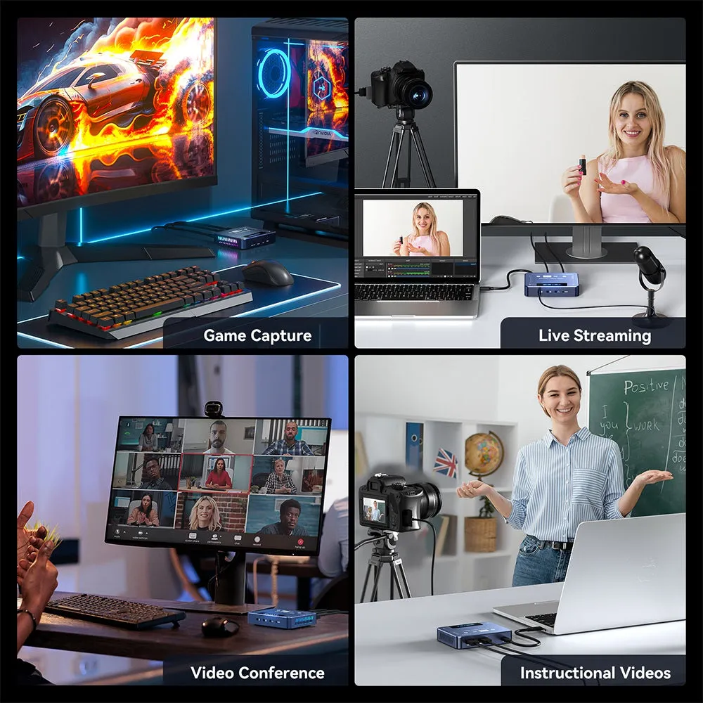 Acasis 4K60 HDR Game Live Video Capture Card