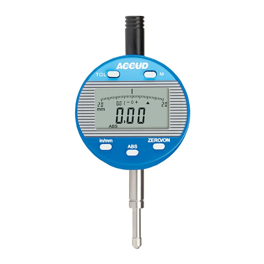 ACCUD DIG. INDICATOR FLAT & LUG BACK 25.4MM 0.01MM RES. AC211-025-03