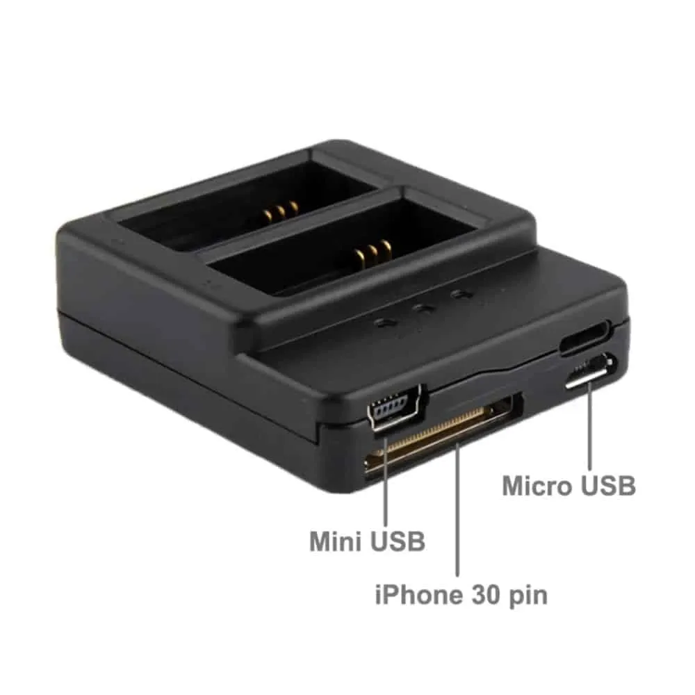 Action Mounts Dual Battery Charger for GoPro Hero 3/ 3  (AHDBT-301 & 201)
