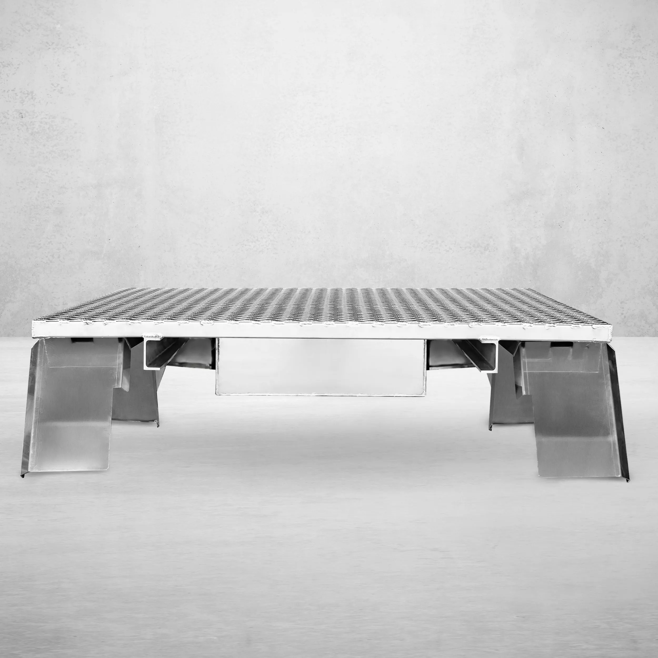 Aluminium Tray 2100mm No Headboard - Alloy