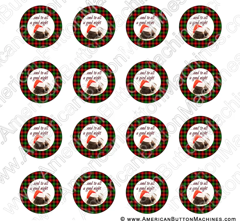 And To All a Good Night - Digital Download for Buttons