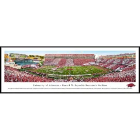 Arkansas Football - Razorbacks Stadium Panorama Framed Print