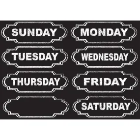 Ashley Productions Large Die-Cut Magnetic Chalkboard Days Of Week