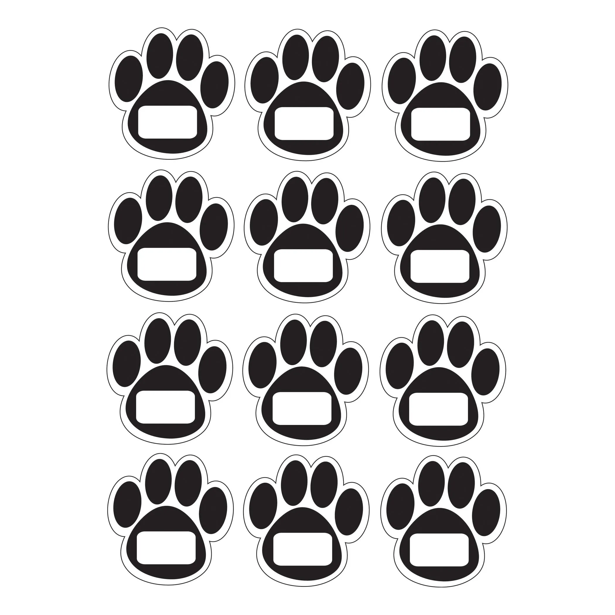 Ashley Productions Magnet Black Paw Prints