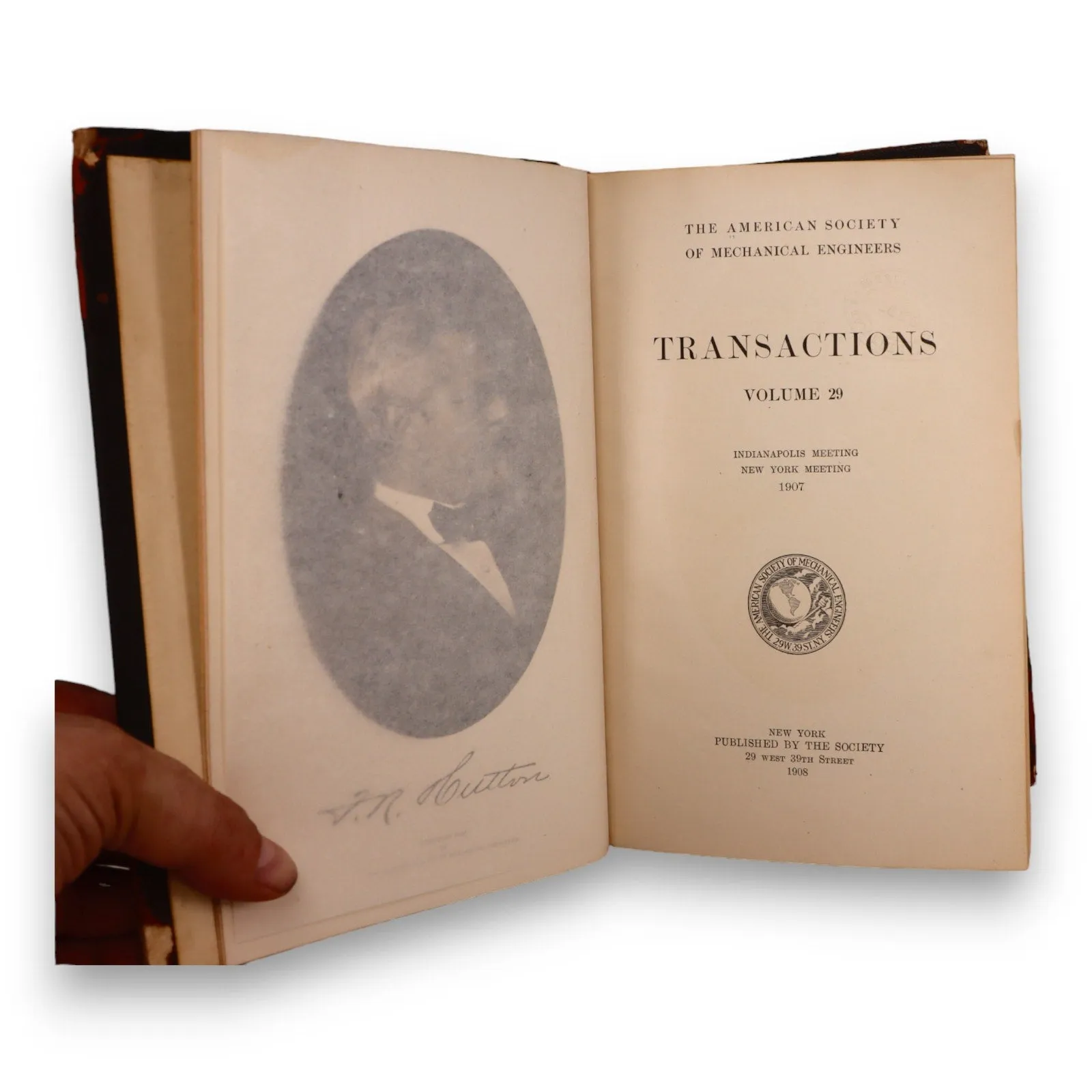 ASME American Society Mechanical Engineers Transactions 1907 Vol 29 Leather