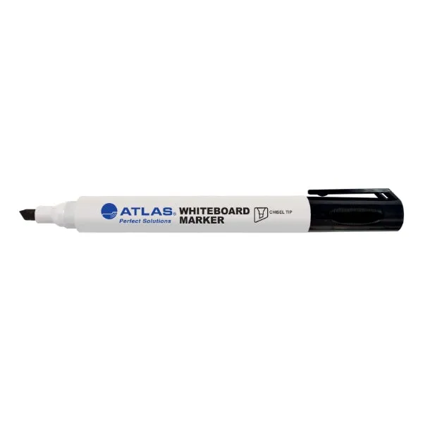 Atlas Bullet Whiteboard Marker Chisel Tip Pack Blue