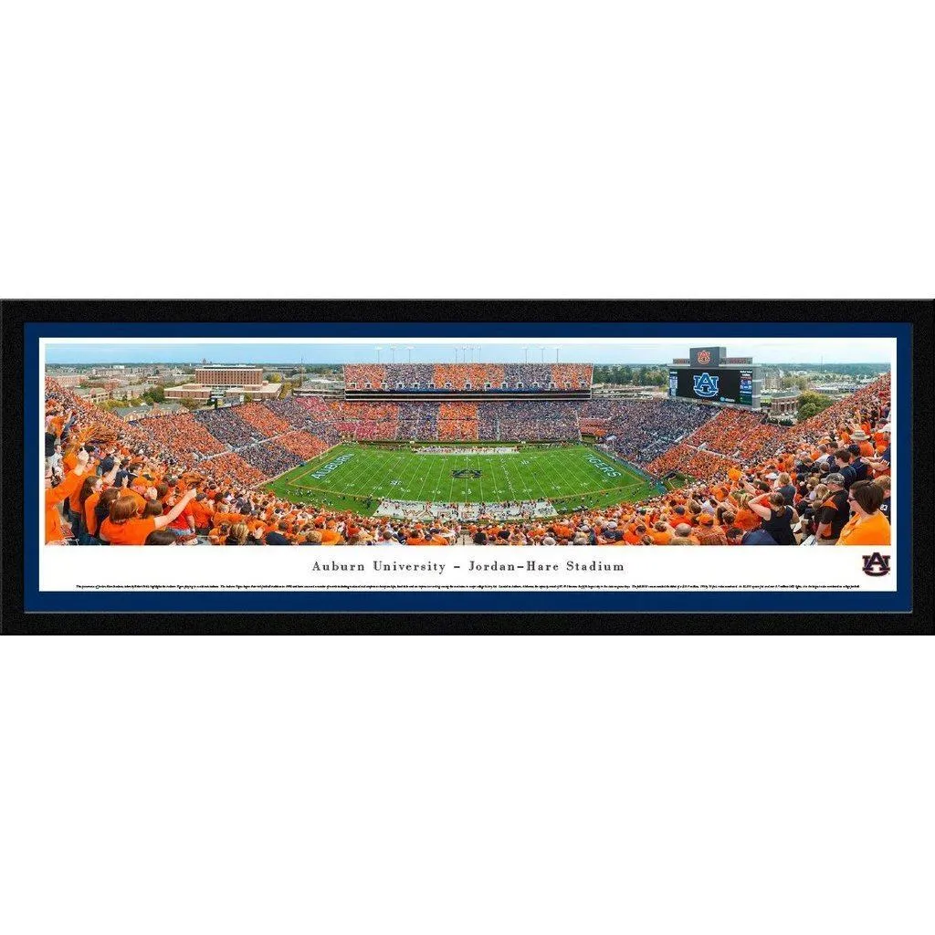 Auburn Football - "Stripe the Stadium" Panorama Framed Print