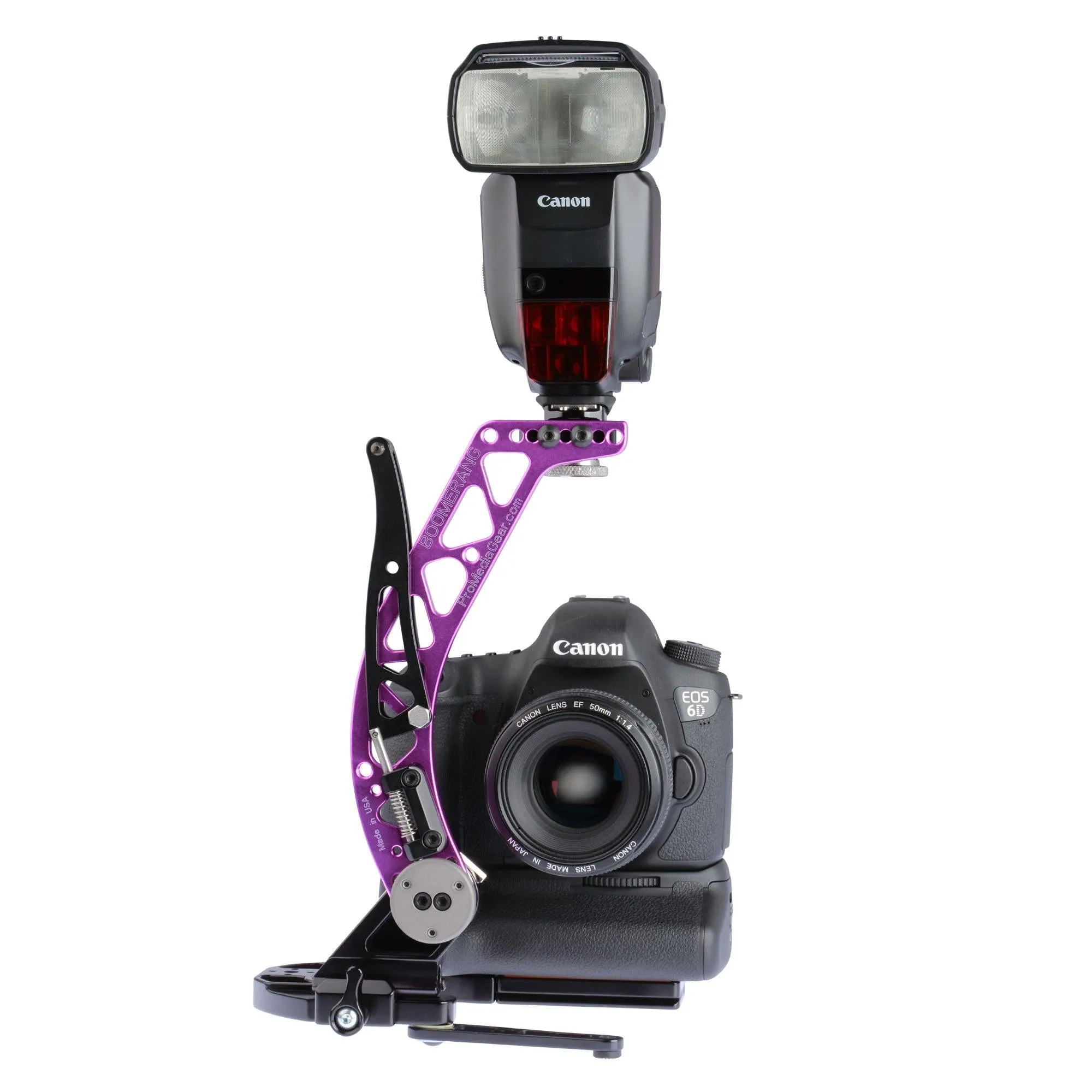 BBGv2 Boomerang Flash Bracket for Cameras with Battery Grip