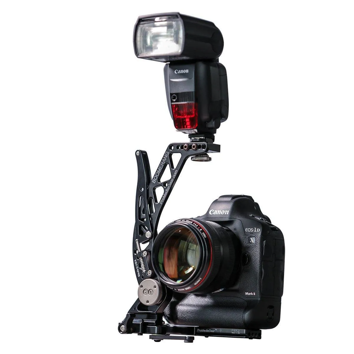 BBGv2 Boomerang Flash Bracket for Cameras with Battery Grip