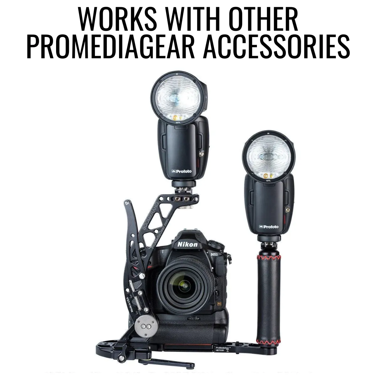 BBGv2 Boomerang Flash Bracket for Cameras with Battery Grip