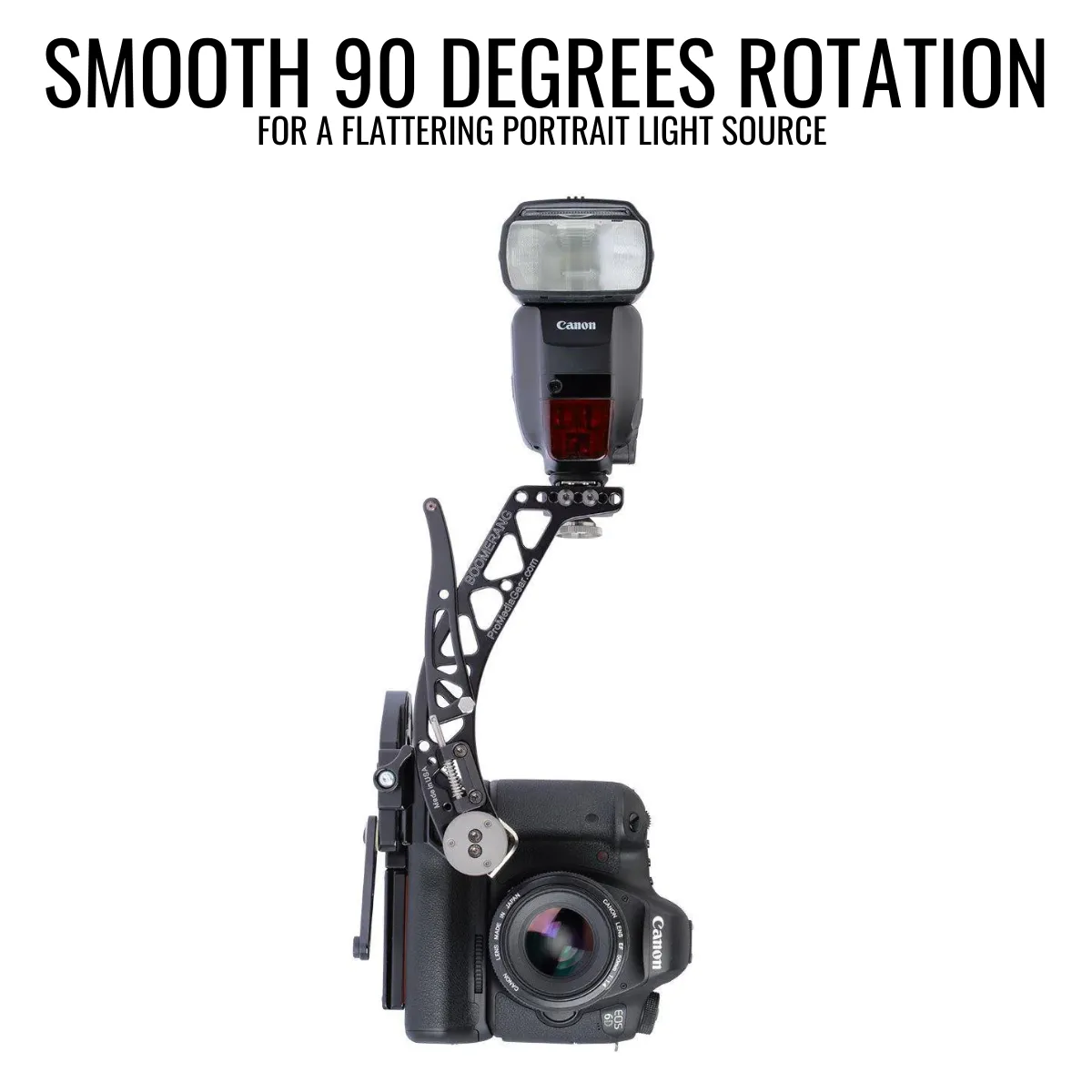 BBGv2 Boomerang Flash Bracket for Cameras with Battery Grip