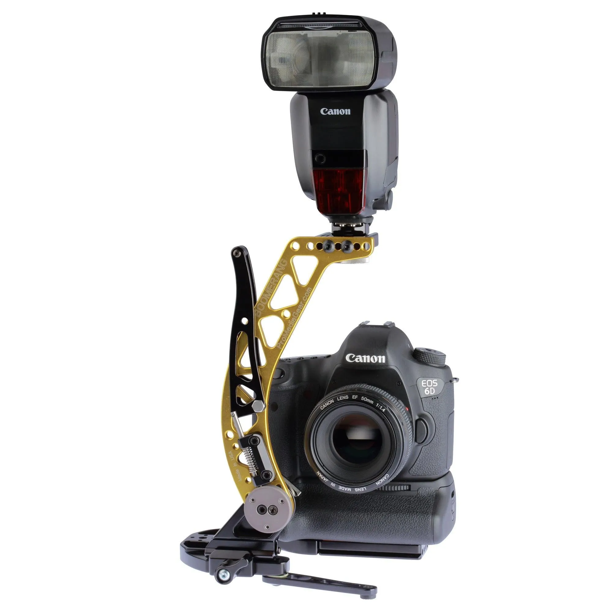 BBGv2 Boomerang Flash Bracket for Cameras with Battery Grip