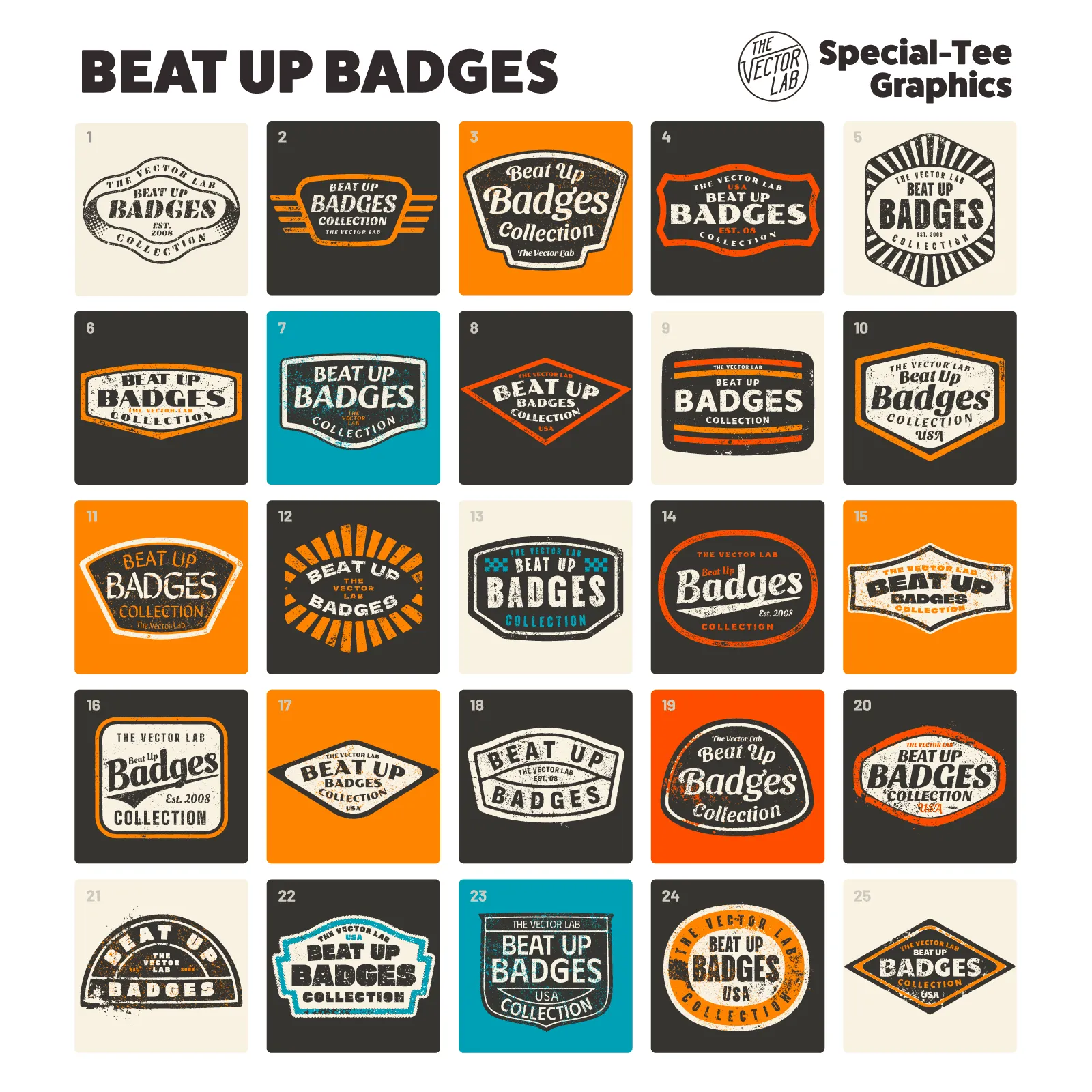 Beat Up Badges