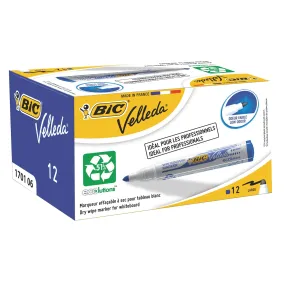 Bic Velleda 1701 Whiteboard Marker Blue (Pack of 12) 1199170106