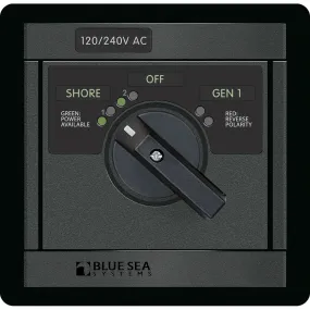 Blue Sea 1480 10/240V AC  Rotary 65A OFF   2 Sources 2x120V/1x240V