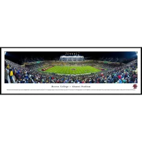 Boston College Football - "Stadium 50 Yard Line" Panorama Framed Print