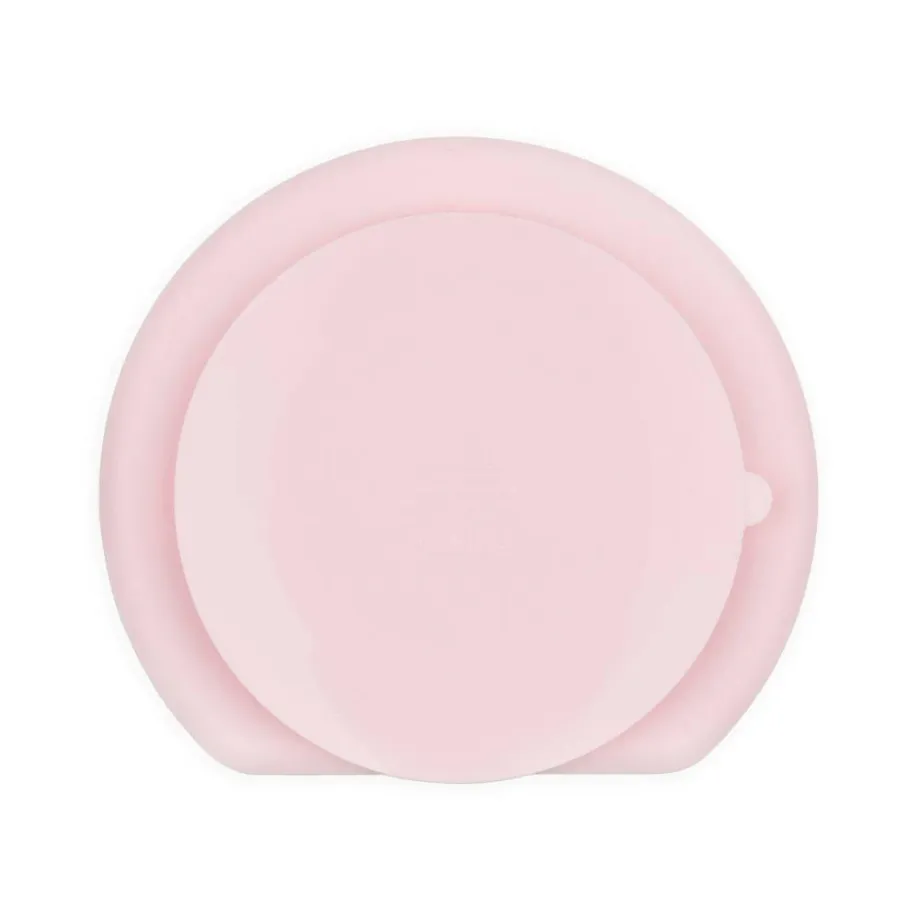Bumkins Silicone Grip Dish | Pink with LID