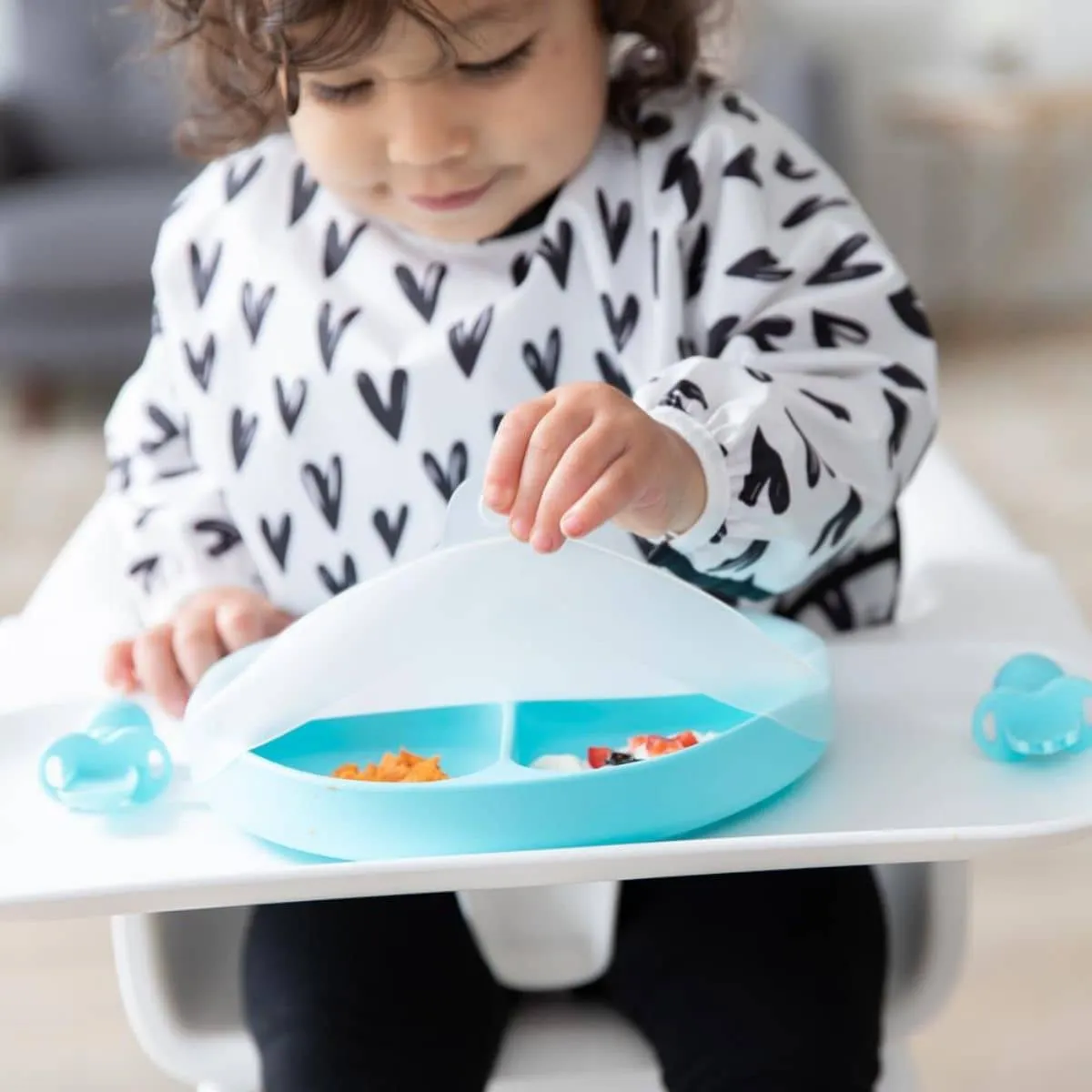 Bumkins Silicone Grip Dish with Lid