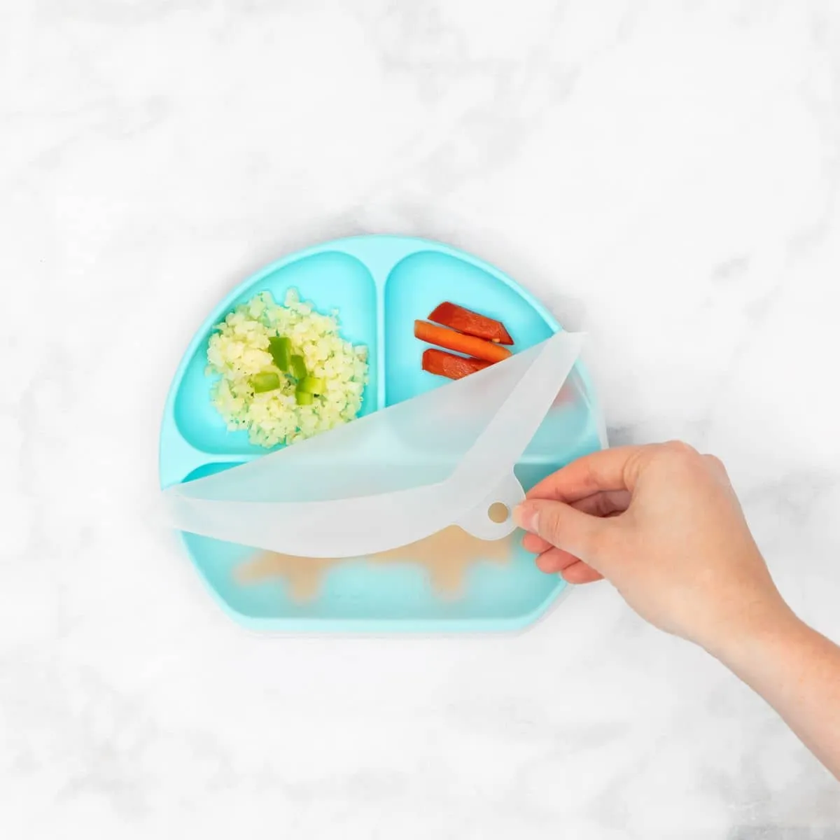 Bumkins Silicone Grip Dish with Lid