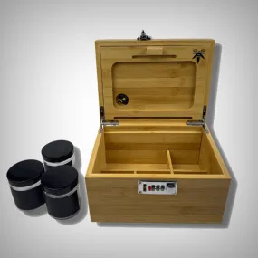 Bzz Box - Large Bamboo Stashbox  (9" x 7" x 6")