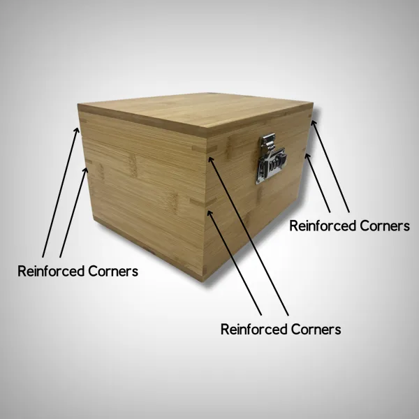 Bzz Box - Large Bamboo Stashbox  (9" x 7" x 6")