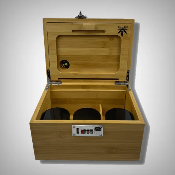 Bzz Box - Large Bamboo Stashbox  (9" x 7" x 6")
