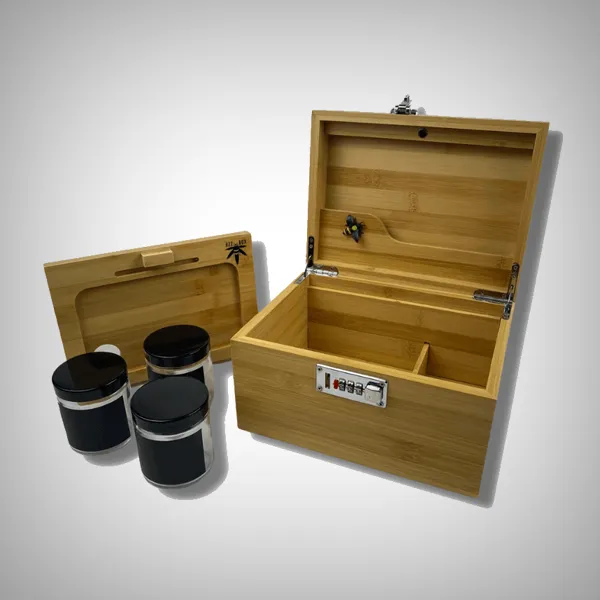 Bzz Box - Large Bamboo Stashbox  (9" x 7" x 6")