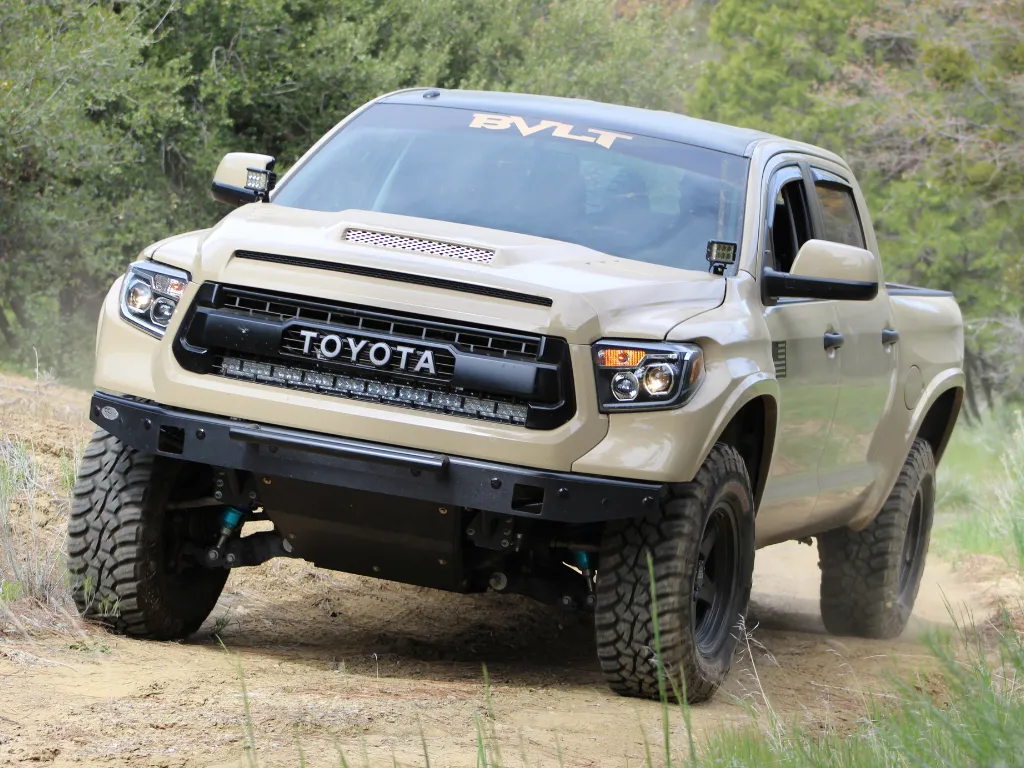 CALI RAISED LED 2014-2021 Toyota Tundra 42" Hidden Grille Curved LED Light Bar Mounting Brackets