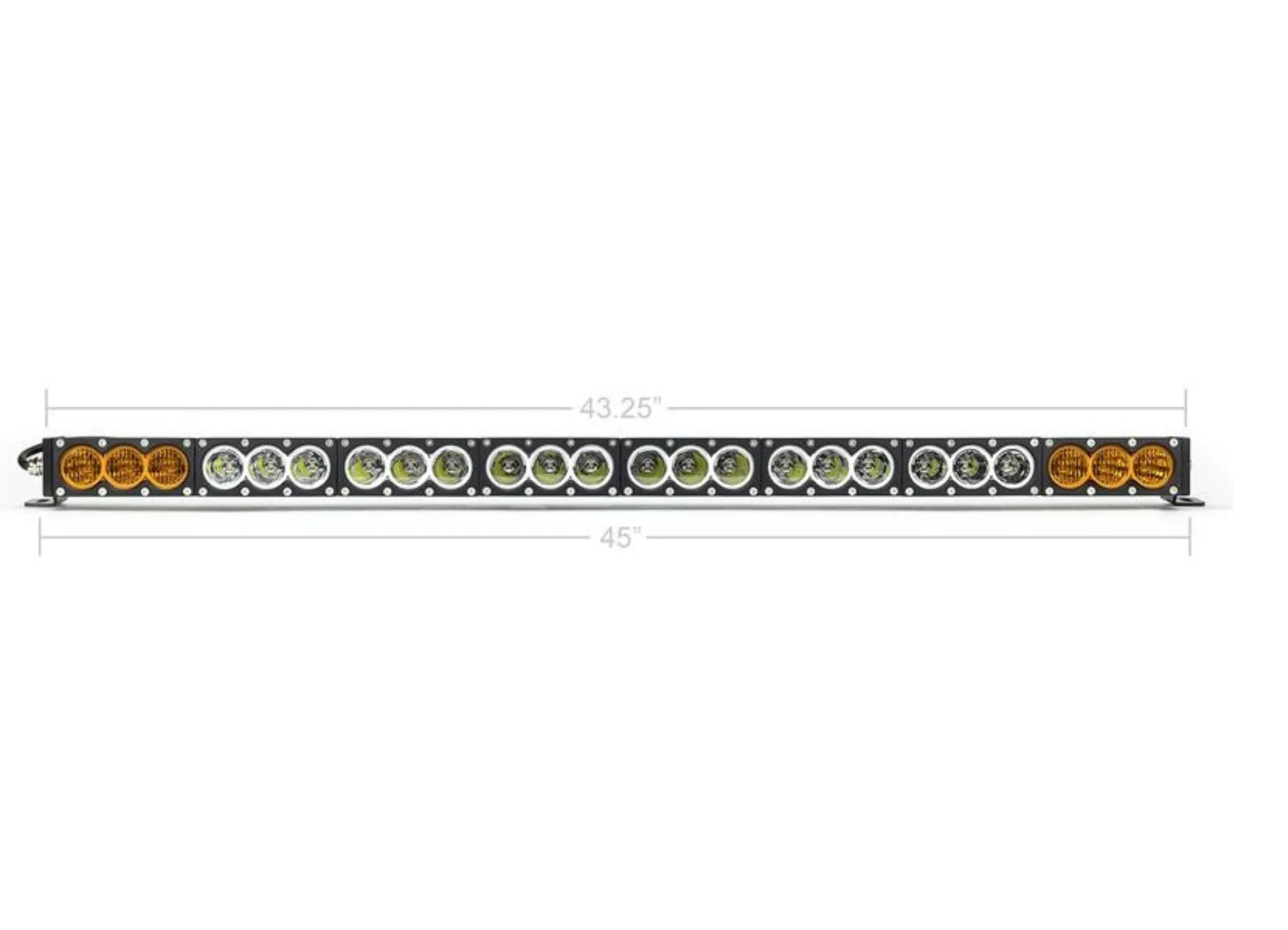 Cali Raised Prinsu Light Bar Kit w/ Dual Function Amber/White